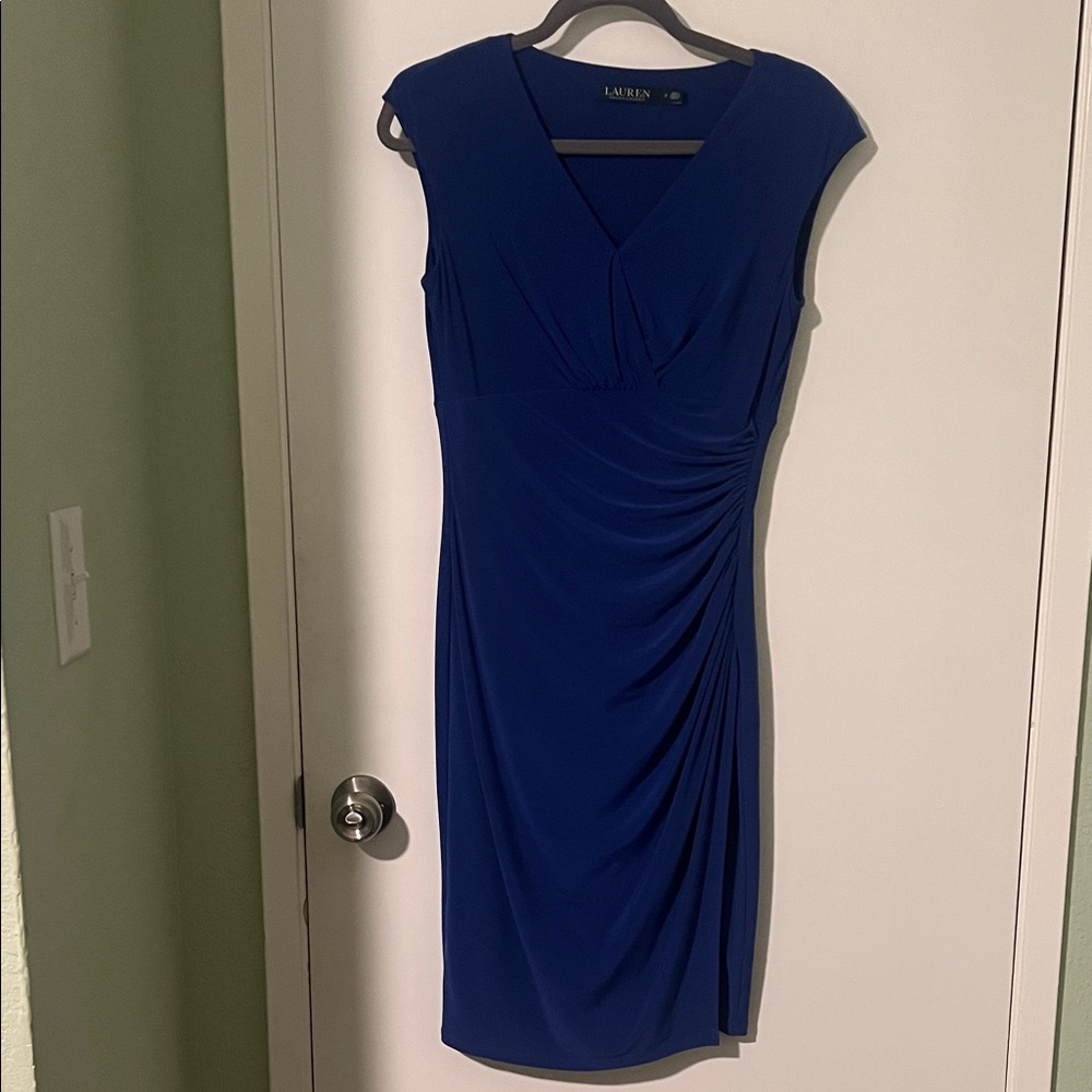 Ralph Lauren Royal Blue Midi Dress